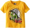 Metal Mulisha Boys 2-7 Toddlers Eyegore Side Tee, Yellow, 3T