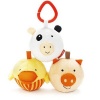 Skip Hop Funky Farmyard Animal Ball Trio