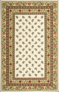 Nourison Country Heritage H304 3'6 x 5'6 Ivory Area Rug