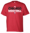 Chicago Bulls YOUTH Red On-Court Practice T-Shirt by Adidas Select Youth Size: Small - 6/8