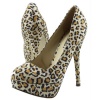 Breckelle'S Angie-41 Leopard Animal Prints Round Toe Pumps, Size: 6 (M) US [Apparel]