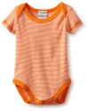 Splendid Littles Unisex-Baby Newborn Always Mini Striped Onesie, Poppy, 6-12 Months