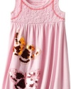 Design History Girls 2-6X Butterfly Dress, Pink Cloud, 2T