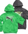 A classic to keep him motivated. Puma's iconic pullover hoodie is the ideal style for the sports enthusiast.