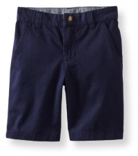 Kitestrings Boys 2-7 Toddler Flat Front Twill Short With Side Seam Pockets, Peacoat Navy, 2T