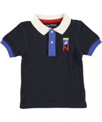 Nautica USA83 Pique Polo (Sizes 4 - 7X) - sport navy, 7