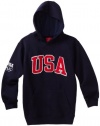 Team USA Youth Fleece Hoodie (Navy, Large)