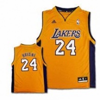 NBA Los Angeles Lakers Kobe Bryant Youth 8-20 Replica Home Jersey, Small, Gold