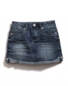 Guess Ridgemont Denim Scooter Skirt (Sizes 7 - 16) - medium stone, 8