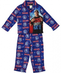 WWE Boys Size 4-10 John Cena Coat Pajama Set