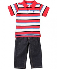 U.S. Polo Assn. Herman 2-Piece Outfit (Sizes 12M - 24M)