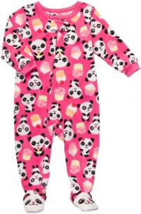 Carter's Girls Fleece Footed Blanket Sleeper Pajamas - Panda and Cupcakes