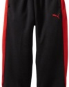 Puma - Kids Boys 2-7 Lit Fleece Pant, Black, 7