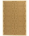 Revamp your patio with the graphic chic of Safavieh's Courtyard rug. Designed for both indoor and outdoor environments, this high-style rug transforms any space into the life of the party. (Clearance)