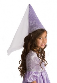 Little Adventures Educational Products - Little Adventures Purple Princess Cone Hat (for Rapunzel)-Girls Size 3-9 - Lilac color matches a variety of dress ups (including Rapunzel)