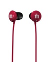 Maxell 190550  M&M'S Lightweight Earbuds, Red