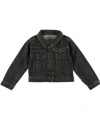 Levi's Girls Classic Jean Jacket (Sizes 2T - 4T) - black, 2t