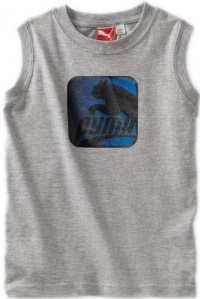 Puma - Kids Boys 2-7 Toddler Puma Muscle Tee, Grey, 2T