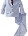 Nautica Dress Up Boys 2-7 Pin Cord Suit Set, Bright Blue, 3T/3