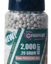 Crosman 6mm biodegradable airsoft BBs, 0.20g, 2000 rds, white