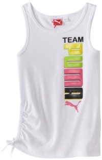 Puma - Kids Girls 7-16 Team Tank Top, White, X-Large