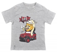 LRG - Kids Boys 2-7 Lion Vehicle Tee, Ash Heather, 7