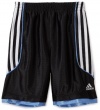 adidas Boys 2-7 Key Dazzle Short, Black/Blue, 6