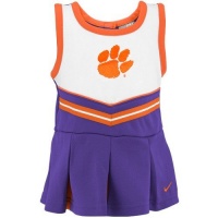 Nike Clemson Tigers Toddler Purple Cheer Dress & Bloomers (2T)