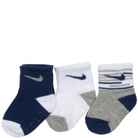 Nike Toddler Trio 3-Pack Quarter Crew Socks (Sizes 0M - 24M)