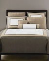 Hotel Collection Tri Color Block Euro Sham Dune