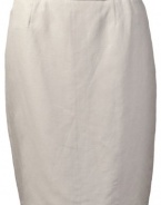 Calvin Klein Women's Linen Blend Straight Skirt Light Khaki (6) [Apparel]