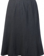 Calvin Klein Women's Flare Suit Skirt 4 Charcoal [Apparel]