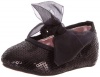 Stuart Weitzman Layette Baby Bling Ballet Flat (Infant/Toddler),Black,4 M US Toddler