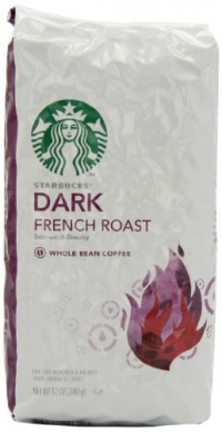 Starbucks Dark French Roast Coffee, Whole Bean, 12 Ounce (Pack of 6)