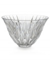 A pattern of raindrops suspended in this exquisite crystal bowl creates an always-sunny centerpiece. The gently flared rim and substantial weight combine in a sparkling example of enduring grace and quality.