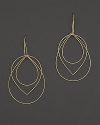 14K gold graduated teardrops move like ripples in a pond.