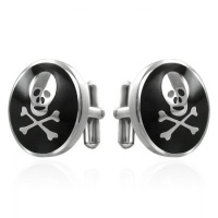 Stainless Skull Cufflinks by Cuff-Daddy