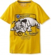 LRG - Kids Boys 8-20 We're Still An Animal Tee, Yellow, Small