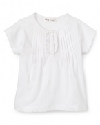 Pearls & Popcorn Infant Girls' Ruffle Blouse Tee - Sizes 12-36 Months