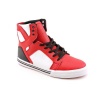 Supra Skytop Youth Kids Boys Size 5 Red Athletic Sneakers Leather Skate Shoes