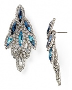 Elizabeth Cole Bacall Swarovski Crystal Earrings