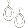 Jessica Simpson Worn Silver-Tone Double Orbital Drop Earrings