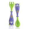 Nuby Spoon and Fork Set, 3-D Monster