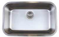 Blanco BL441025 BlancoStellar Medium Single Bowl Undermount Sink, Refined Brushed