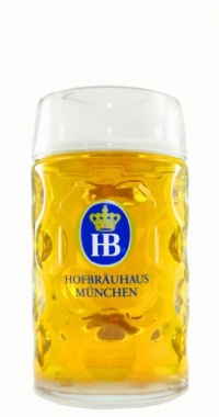 0.5 Liter HB Hofbrauhaus Munchen Dimpled Glass Beer Stein