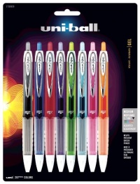 uni-ball 207 Retractable Medium Point Gel Pens, 8 Colored Ink Pens (1739929)