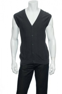 Perry Ellis Men's Solid Textured Vest