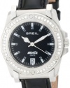 Breil Milano Men's TW0799 Manta Crystal Bezel Date Patent Leather Watch