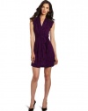 French Connection Women's Paint Splash Jersey Dress, Purple, 2