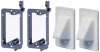 Arlington LVCE1-2 Low Voltage Mounting Bracket with Cable Wall Plate, 1-Gang, 2-Pack